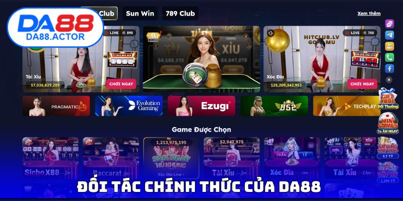 Đối tác chính thức của DA88