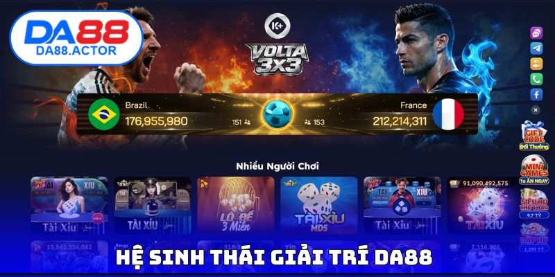 Hệ sinh thái giải trí DA88