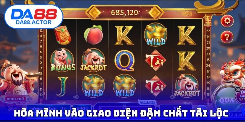 Hòa mình vào giao diện đậm chất tài lộc